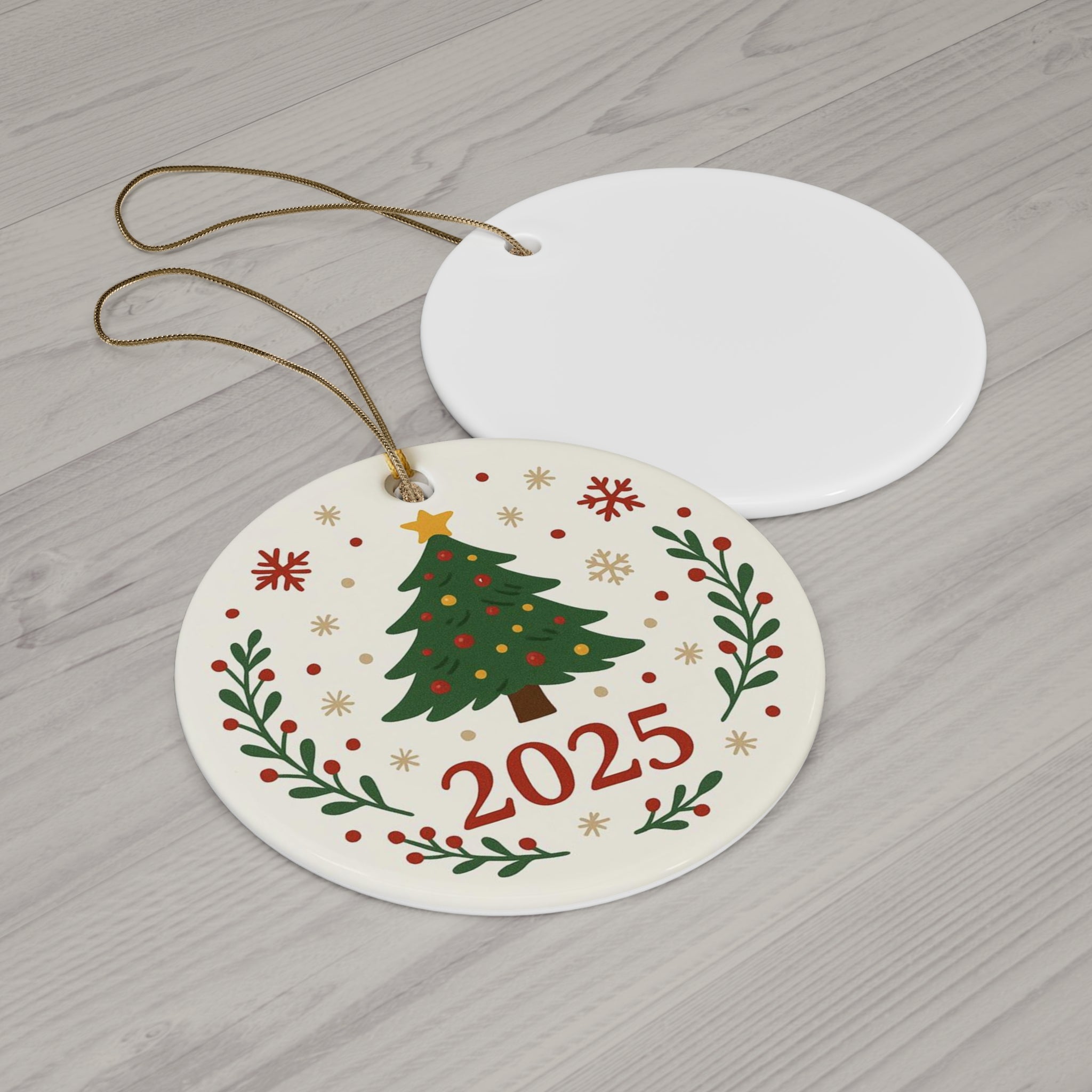 Ceramic Ornament, 4 Shapes