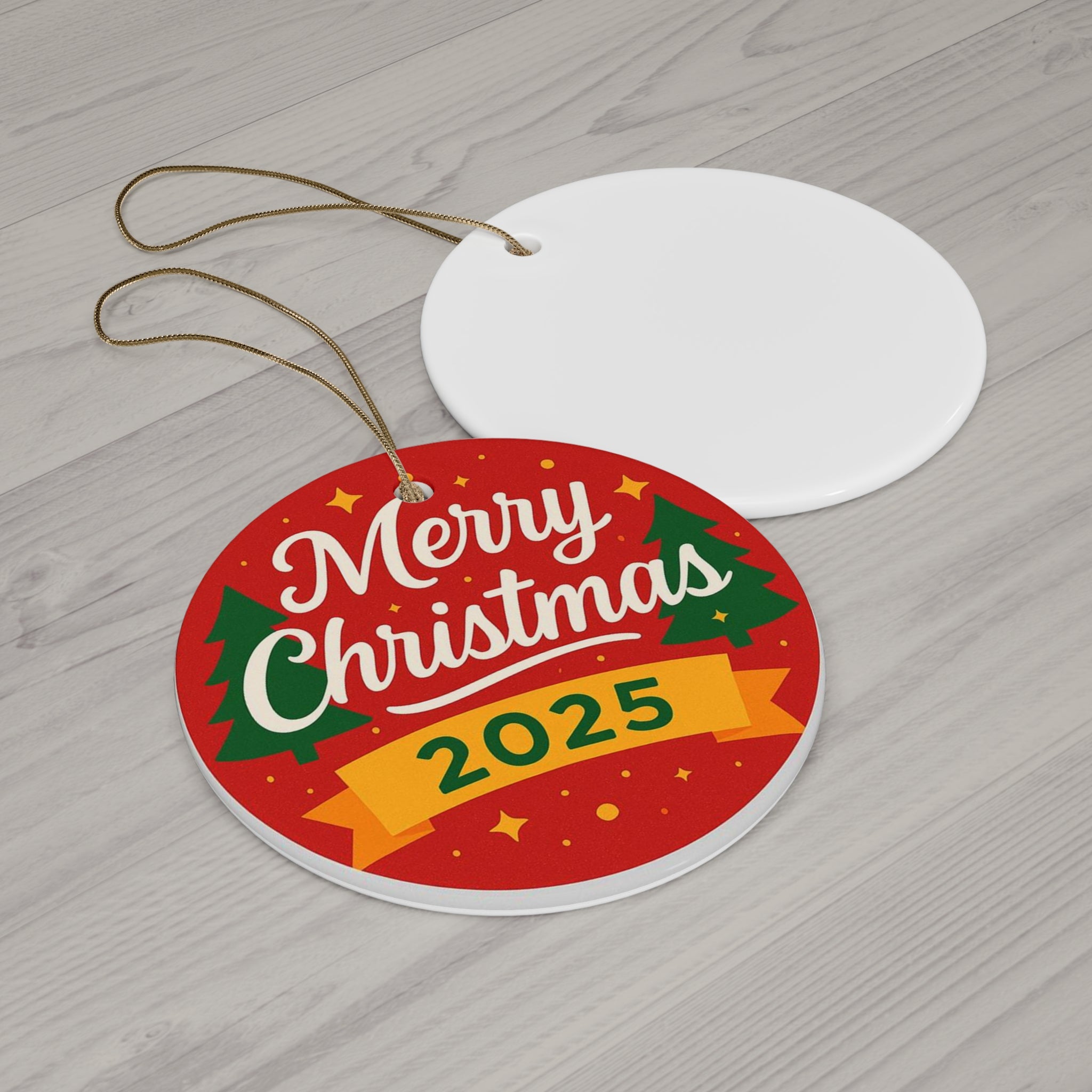 Ceramic Ornament, 4 Shapes